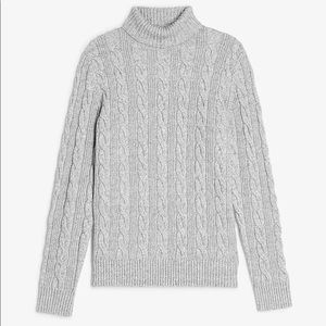EXPRESS Cable Knit Turtleneck Sweater